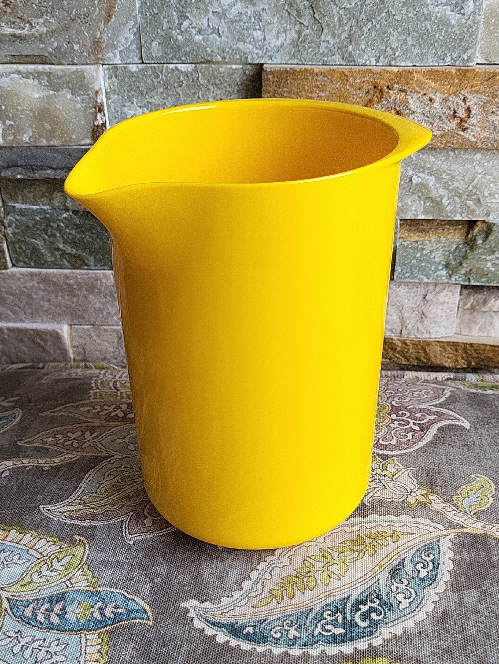 Vintage Bright Yellow Rosti Denmark Pitcher